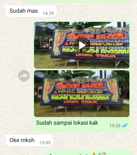 Pengiriman Papan Bunga Pondokmelati